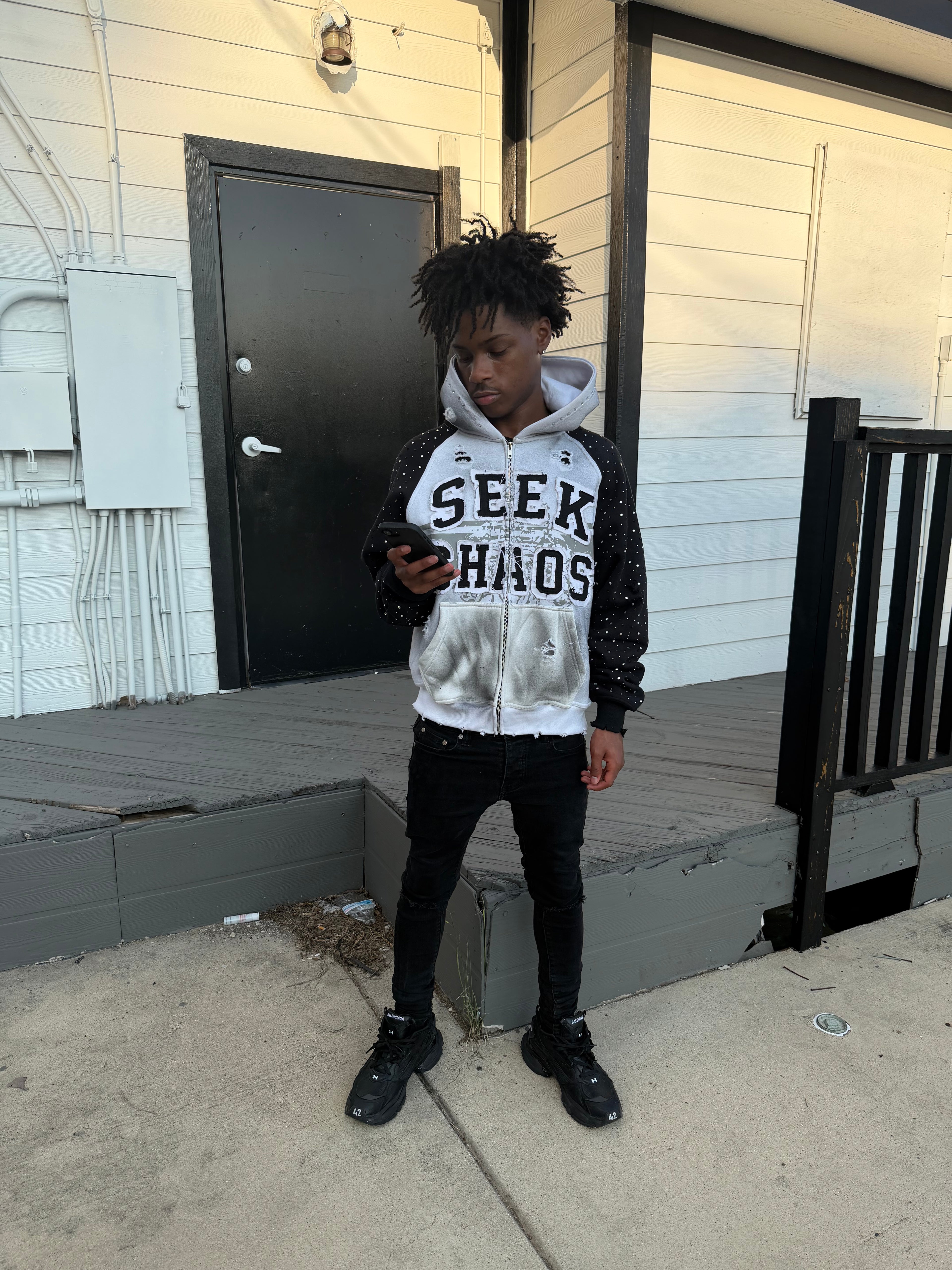 “Phantom” revenge is chaos zip-up