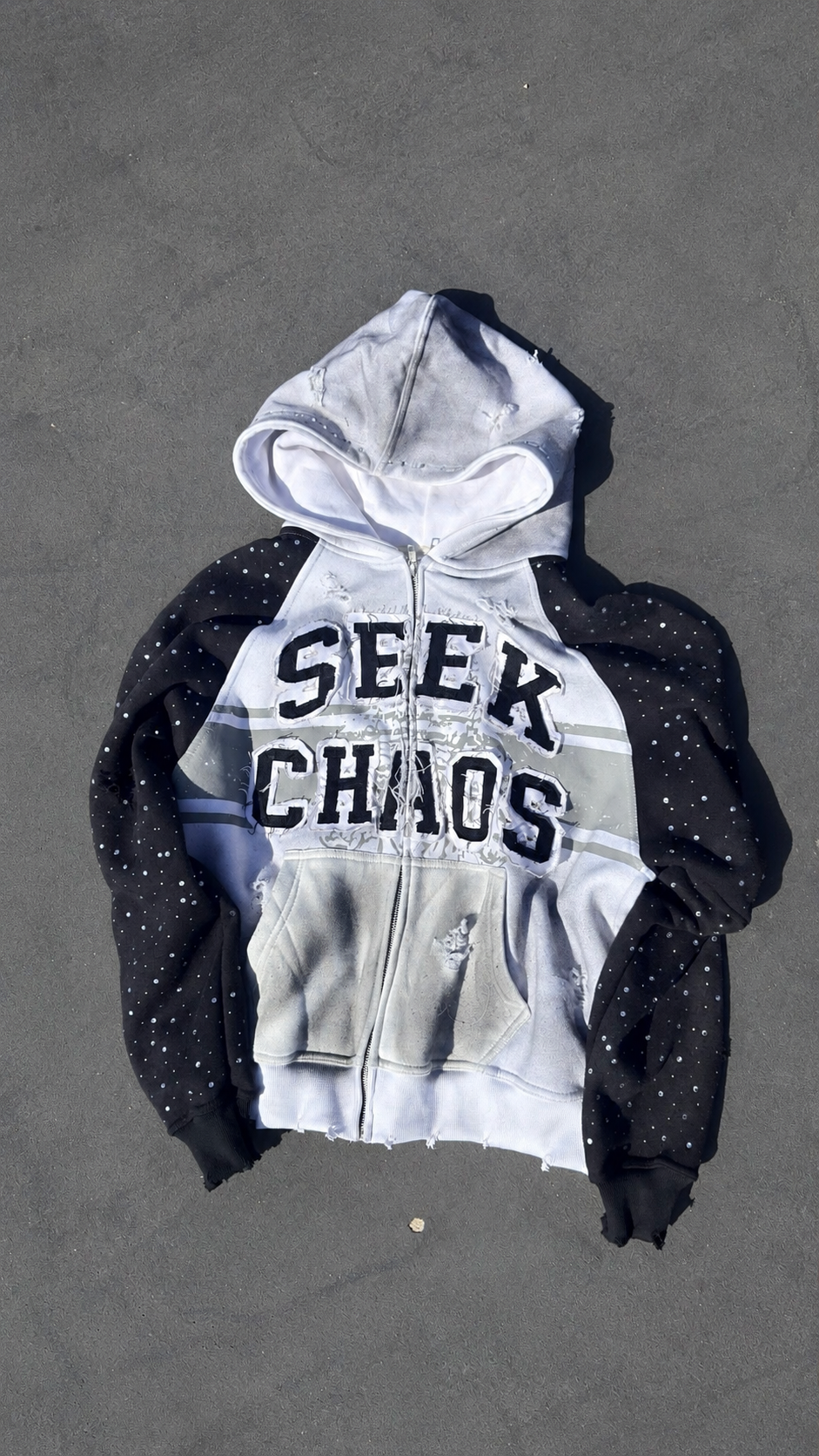“Phantom” revenge is chaos zip-up